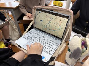 できたコースをマップに表示