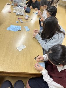 ポプリ用袋縫い