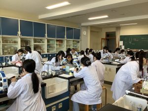 実験準備中