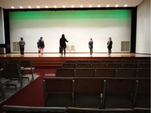 フェロシップホールで歌の練習